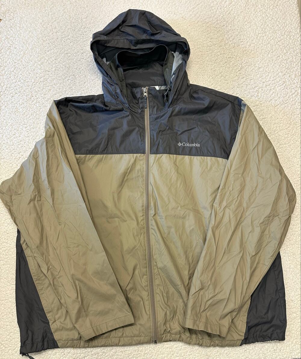 Columbia Mens Windbreaker Hooded Jacket Size 4X